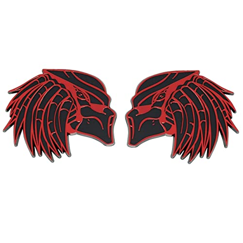Red Right & Left Facing Predator Emblem (Set Of 2) #TOP13