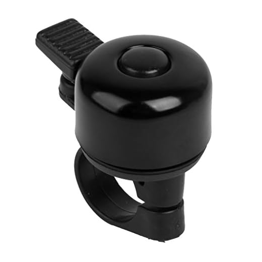 Timbre Campana Aro De Manillar Para Bicicleta Bici Aluminio Negro Handlebar Bell
