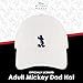Disney Mickey Mouse Dad Hat, Adult Baseball Cap with Curved Brim White