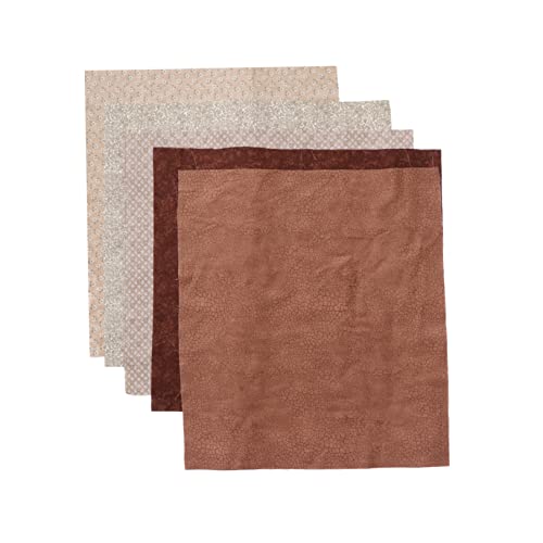 FAVOMOTO 5 Uds Pulgadas Cuadrados Scrapbooking Café Muñeca Cuartos Artesanía Precortada DIY Versátil Puro Paquetes Paquete Impreso Accesorios Flor Juguetes Posavasos Bolsas Grasa X