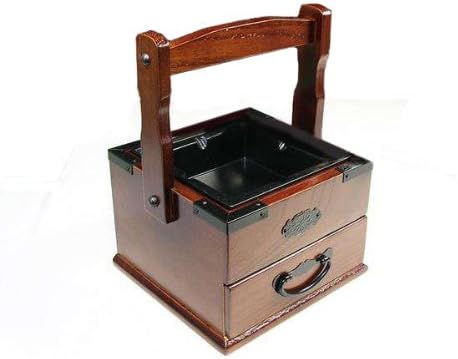 small wooden ashtray tobacco tray Japanese Edo style