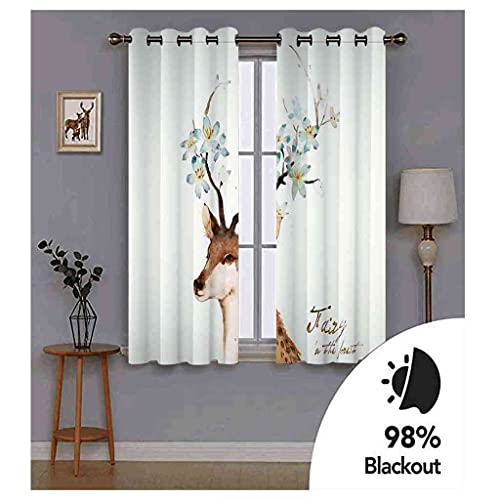 Rideau chambre occultant bleu 200x160 isolant thermique - 6