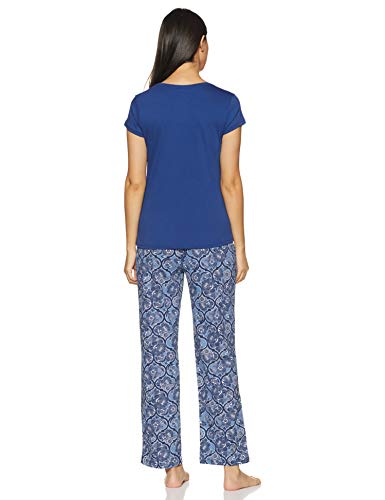 Image of Max Women Printed Cap Sleeves T-Shirt with Pyjamas