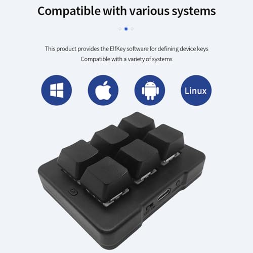 Teclado Mecánico 6 Teclas Docooler USB BT 2.4G miniatura 4