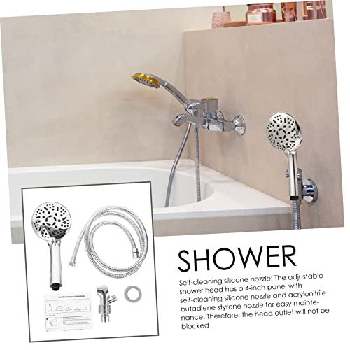 Set de ducha de mano LWX con cabezal de masaje para pared 3