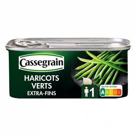 Haricots Verts Extra Fins 110G|Cassegrain|(Lot De 4)|Best Deal