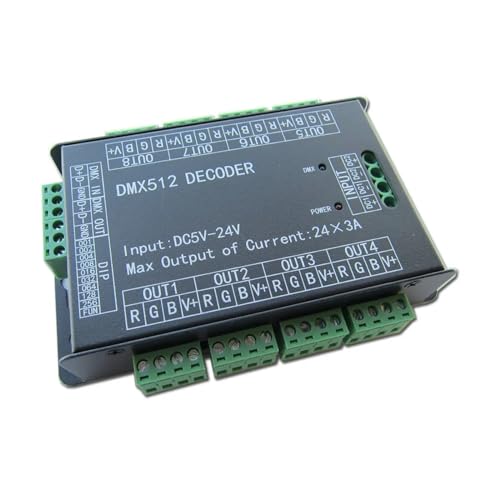 Décodeur DMX512 24 ch résout le scintillement des bandes LED de vos projets