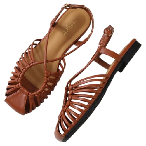 Sandales gladiateur flat chic femmes chaussures romaines été 42