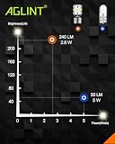 AGLINT Żarówka LED 194 CANBUS bez błędów T10 W5W 501 168 2825 Wedge Niezwykle jasna żarówka zastępcza 18SMD do oświetlenia wnętrza samochodu LED kopuła mapa oświetlenie grzecznościowe bagażnika
