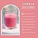 Simply Soson Scented Votive Candles, Bulk Set of 24 Pink Rose Small Candles Bulk, Votive Candles Scented in Glass, 10 Hours Burn, for Wedding, Birthday, Holiday Christmas & Home Decoration