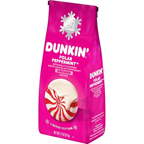 Dunkin' Polar Peppermint Flavored Ground Coffee, 11 Ounces (Pack Of 6) #TOP2