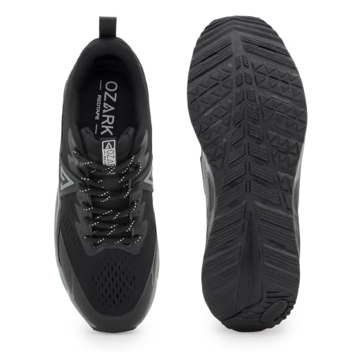 Image of Ozark Trail Running Shoes for Men in Black & Blue | Low-Cut Outdoor