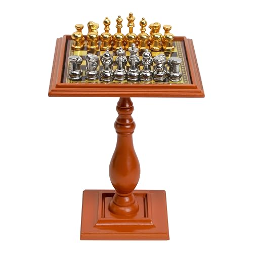 Miniature Chess Set Dollhouse Furniture 1/12 Magnetic Mini Board Games