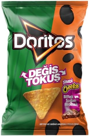 Doritos Biftek ve Soğan Aromalı Mısır Cipsi Süper Boy 115 g — Amazon ürün görseli