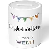 JUNIWORDS Spardose Sparbüchse, Beste Einfuhrhändlerin der Welt (5696393)