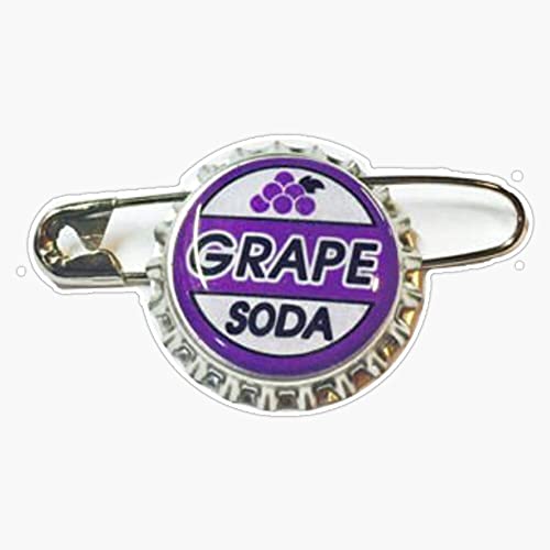 MAGNET Grape Soda Pin - Magnet Bumper Sticker Car Magnet Flexible Reuseable Magnetic Vinyl 5'