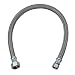 BrassCraft B1-16A F B1-16AF 16" Lavatory Connector, 3/8-Inch Comp x 1/2-Inch FIP x Inch, White