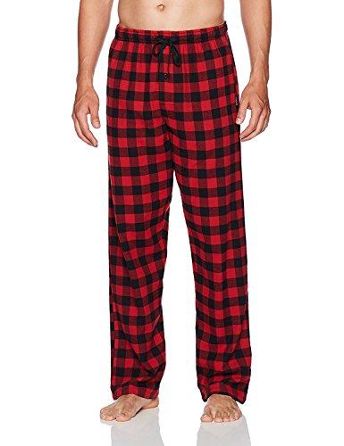 Hanes Ultimate Men's Flannel Pant, red Buffalo Plaid, Small - image 1