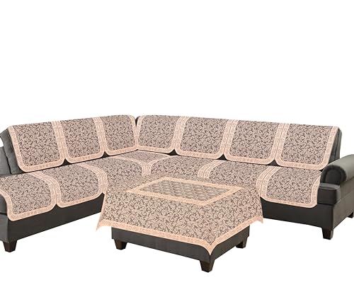 Image of L Shape Sofa Covers 7 Seater - Premium Durable Protective and Stylish Design for Living Room Furniture