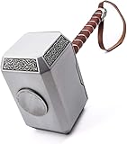 Thor Marvel Legends Metal Hammer, 1:1 Scale Replica, Cosplay Costume Prop for Adults & Children Silver