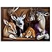 Karyees Paint by Numbers Kits 20x16Inch DIY Oil Painting by Numbers Mickey &Duck DIY Canvas Painting by Numbers Acrylic Painting Kits Arts Craft for Home Wall Decor Disney Mickey Mouse and Donald Duck