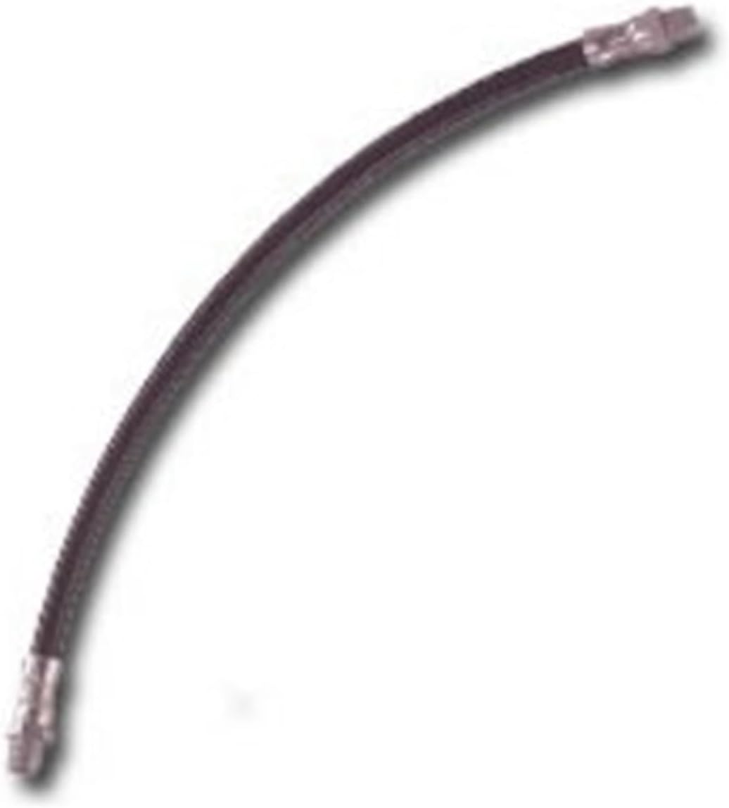 Lincoln 1230 30" Flex Whip Hose with Spring Guard and Coupler, 7500 PSI, 7/16" UNEF x 1/8" MNPT, Flexible High Pressure, Use for 12V, 18V, 20V PowerLubers and 1162 Pneumatic Grease Guns
