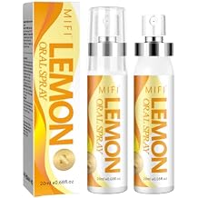 Oral Spray for Adult - Sugar-Free, Breath Freshener Spray, Dry Mouth Spray, Fights Bad Breath, Compact and Portable Lemon Flavor*2Pack