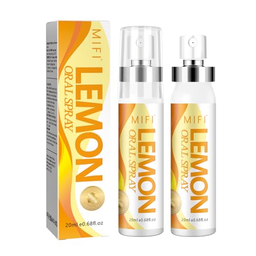 Oral Spray for Adults, Sugar-Free, Lemon, 2-Pack