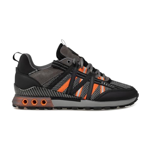 Cruyff Zapatillas Hombre Fearia Hex-Tech CC254032-962 Black-Orange. (Sistema Tallas Calzado EU, Adulto, Hombre, Números, Mediano, 43)