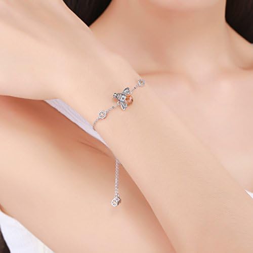 GOXO 925 Oxidized Sterling Silver Queen Honey Bee Little Bumblebee Pendant Necklace Bracelet Earrings Set