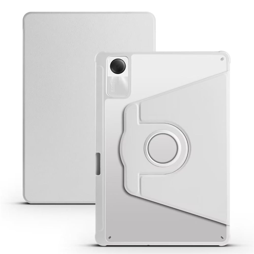 Generic etui kompatybilne z Xiaomi Redmi Pad 2 (kolor: Greyselected) inteligentne etui obrotowy stojak skórzany silikonowy twardy pokrowiec
