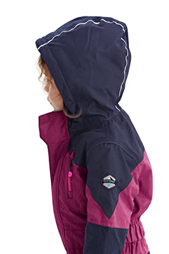 Foto von Killtec Schneeanzug Kinder Kesley Mini - Skioverall mit Kapuze - 10.000 mm Wassersäule - Skianzug für Jungen und Mädchen, pflaume, 122/128