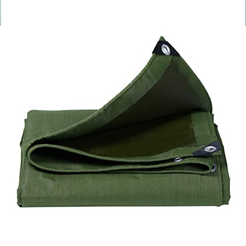 FOGUO Canvas Tarps Truck Tarp Waterproof 3x3ft, Heavy Duty Tarpaulin Cover, tarp Cover Waterproof with Aluminum Grommets, Heavy Duty Thick Material, for Roof, Outdoor, Patio