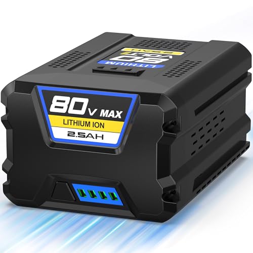 ELECtrysium Replacement for Kobalt 80V Battery 2.5Ah Compatible with Kobalt 80-Volt KB2580-06 KB680-06 KB280-06 2910303-RC Cordless Power Tool Rechargeable Lithium Ion