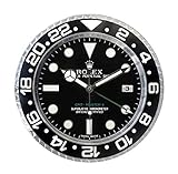 rolex daytona weißgold lederarmband  Rolex Replika Wanduhr Motiv Rolex GMT 2 Classic White Rolex GMT schwarzes Ziffernblatt