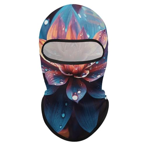 Balaclava con estampado floral colorido para hombre y mujer, máscara facial protectora contra el sol, transpirable, cubre toda la cabeza para senderismo, ciclismo, carrera y conducción miniatura 7