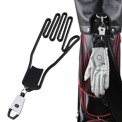 Soporte para guantes de golf universal con llavero para secado en casa y campo