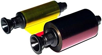 ZUYE 5PC R3011 YMCKO Color Printer Ribbon for Evolis Card Printer - 200 Prints