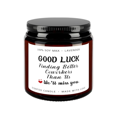 Good Luck Gifts Scented Candles for Coworker Nurses Week Gifts for Women Appreciation Gift for Colleague Leaving Job Gift Office Presents for Coworkers Small Presents for Coworkers Going Away