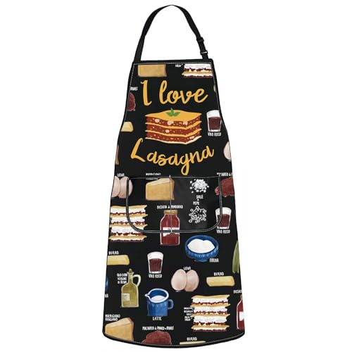 G2TUP Lasagna Kitchen Apron Lasagna Cooking Gift Lasagna Themed Gifts