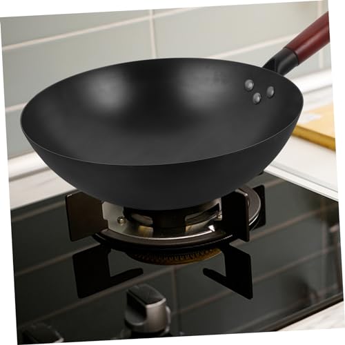 Wok de hierro tradicional sin recubrimiento antiadherente miniatura 4