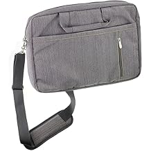 Navitech Grey Sleek Water Resistant Travel Bag - Compatible with KOOFORWAY 8" 2-in-1 Mini Laptop