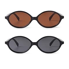 Black Oval Frame/Grey Lens+black Oval Frame/Brown Lens