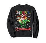 Photo Gallery bambini santa renna t rex merry christmas lights bambini ragazzi felpa Photo Gallery bambini santa renna t rex merry christmas lights bambini ragazzi felpa