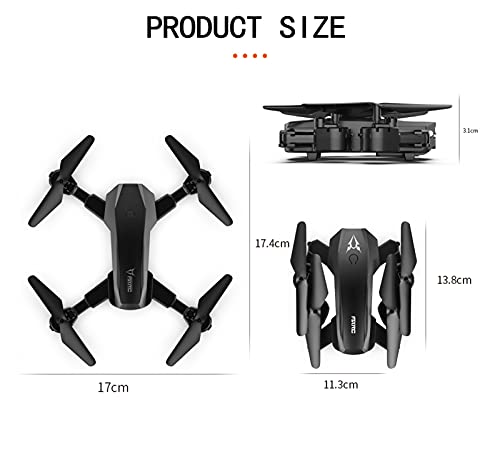 ADFG-Drone-Groni-con-Fotocamera-per-Adulti-Controllo-App-Pieghevole-4K-HD-Photo-Video-WiFi-Immagine-in-Tempo-Reale-Lunga-Durata-Obiettivo-remoto-Volo-Traccia