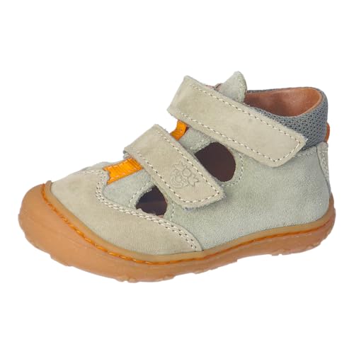 RICOSTA Jungen Low-Top Sneaker EBI, Kinder Lauflernschuhe, Weite: MITTEL, lose Einlage, Strassenschuhe, Freizeitschuhe, eukalyptus (530), 24 EU