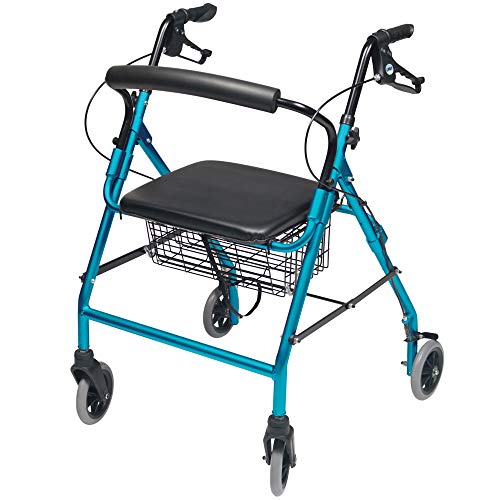 Lumex Walkabout Wide Rollator with Seat - Wide 15.5
