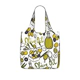Pcoiuyb Botellas de aceite de oliva orgánico,Bolsas de compras reutilizables, bolsas de supermercado plegables, bolsas de gran capacidad