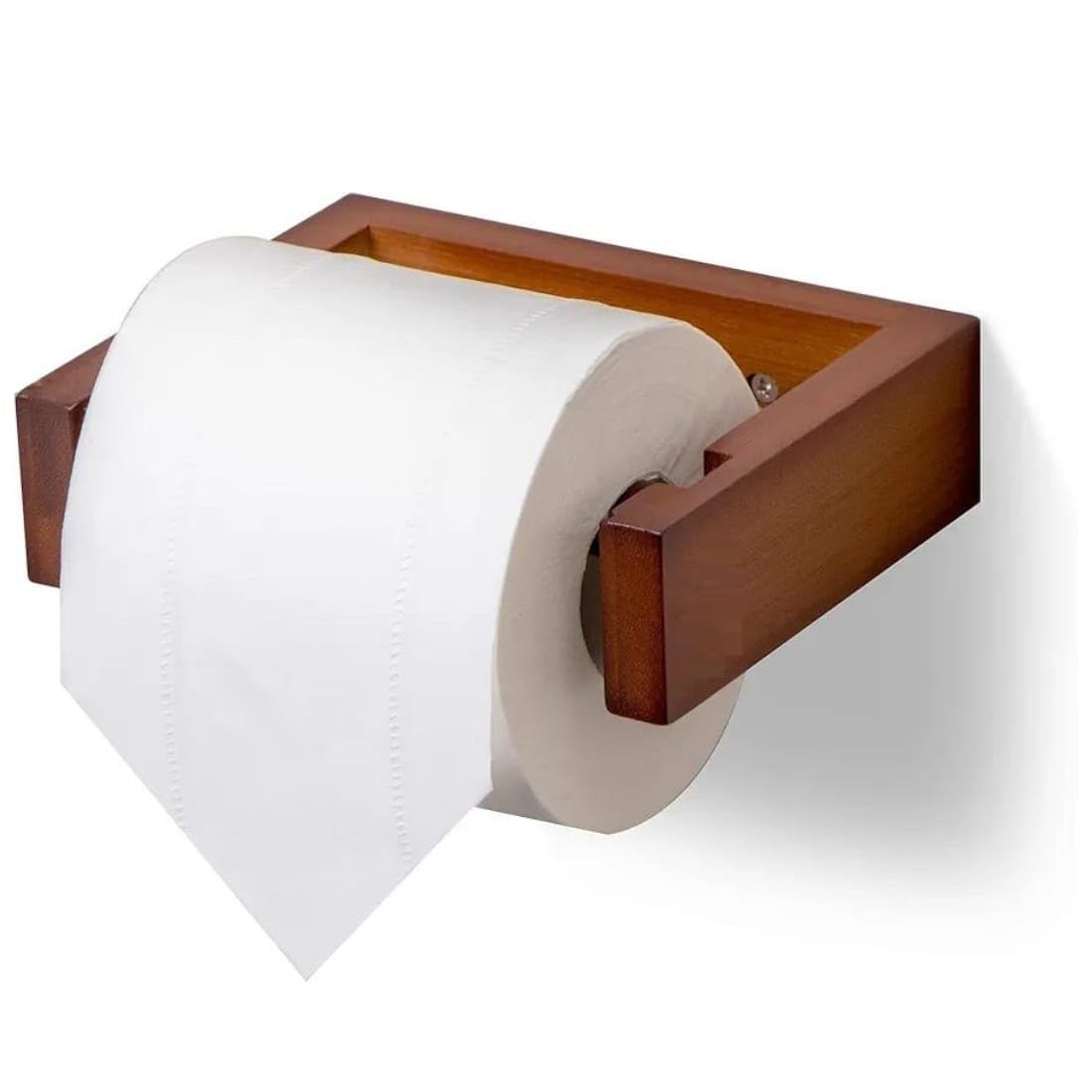 Crysellewoods Wall Mounted Toilet Paper Holder,Wooden Toilet Paper Holder,Adhesive Bathroom Tissue Holder,Wood Toilet Paper Roll Holder Tissue Holder for Bathroom (B0DC5HWXP6) Amazon Price History, Amazon Price Tracker