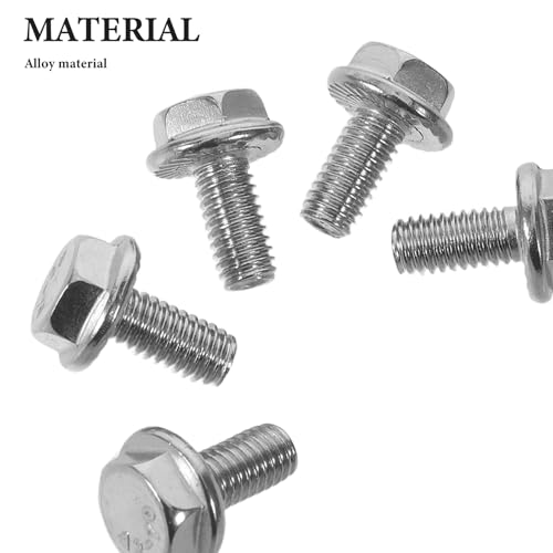 Tornillos antirrobo para matrícula Mikikit M6x12 de aleación resistente 7